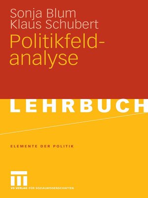 cover image of Politikfeldanalyse